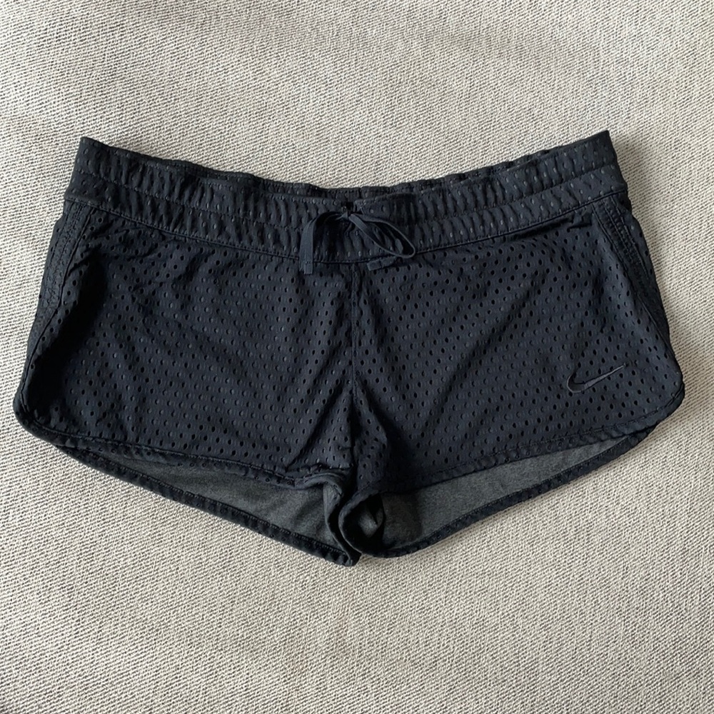 Black Mesh Nike Shorts- M
